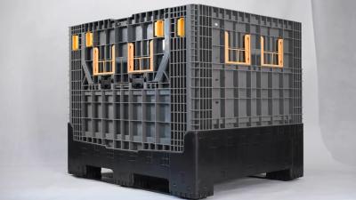 Cheap pallet box Large Stackable auto parts Plastic pallet box collapsible Container for Storage