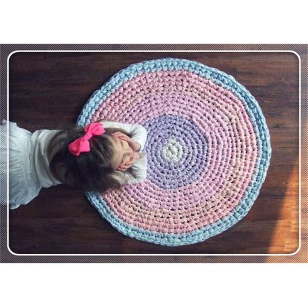 Fio extravagante tricotado manualmente tingido colorido do fio da tira para Scarves da roupa