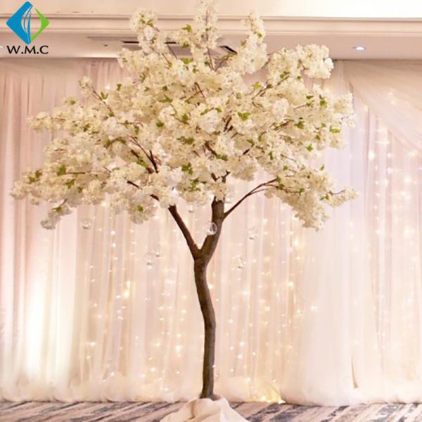 Yellow Fake Sakura Tree For Restaurant Decoration , Artificial Cherry Blossom Tree