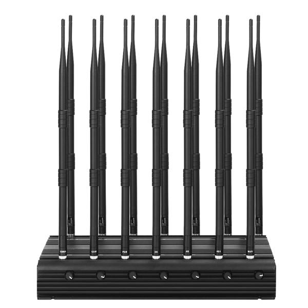 14-Antenna jammer jams 2g. 3G. 4G. 5G. Cellphone Signals,and GPS.WiFi.GPSL2-L5.GPSL3-L4 with Longer 2.0dBi Gain Antennas