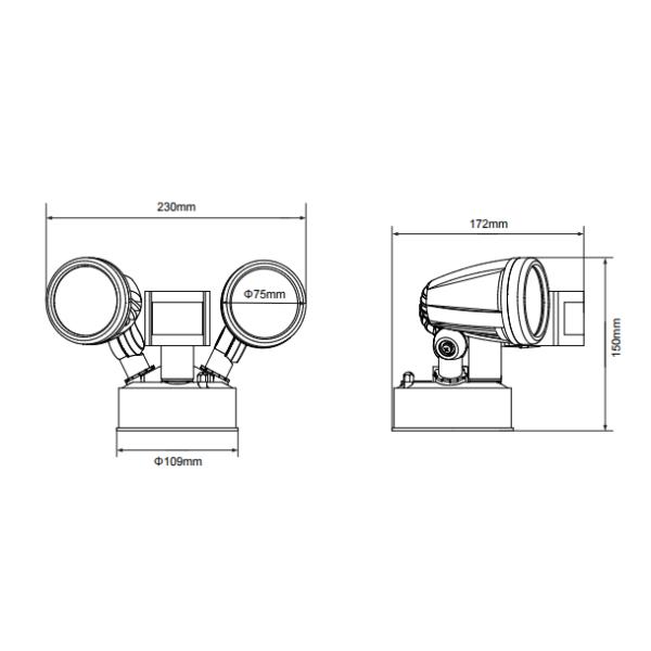 100 светов стены степени 3000K ETL архитектурноакустических на открытом воздухе