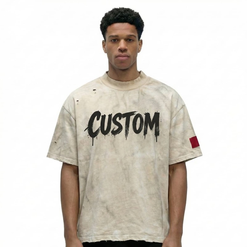 Comfortable Men T Shirts Skin Friendly With Dropped Shoulder