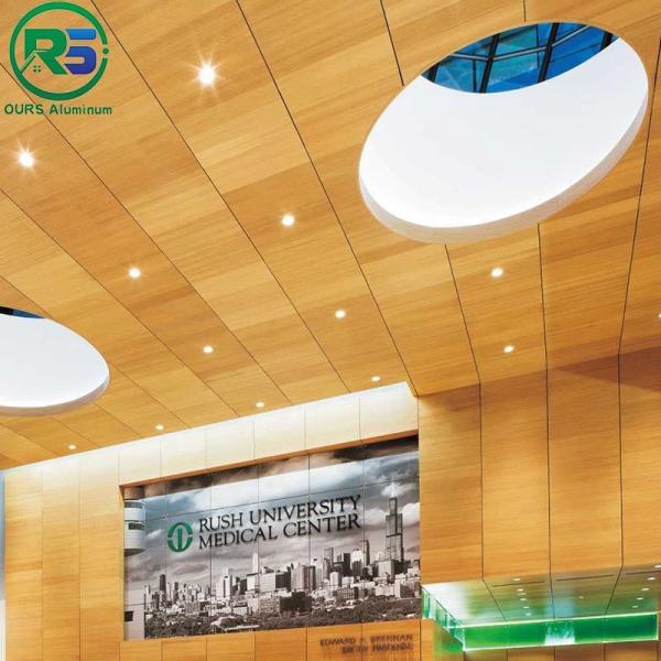 Building Decorative Wooden Gain Aluminum Wall Panels AA1100 AA5005 AA3003