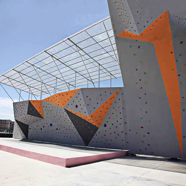 Artificial Auto Belay Climbing Wall Resin Material For Amusement Park