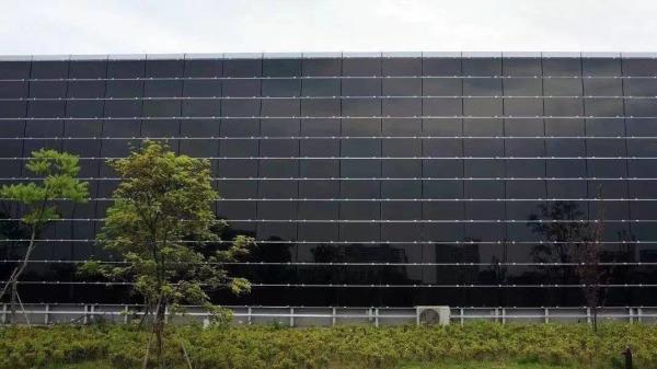 Custom Glass Photovoltaic Curtain Walls Energy Generating Panels with Custom Colors for Building Facades