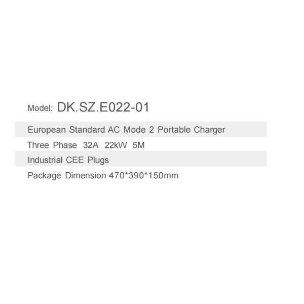 Level 1 32Amp Electric Car Emergency Charger Portable Charger For EV