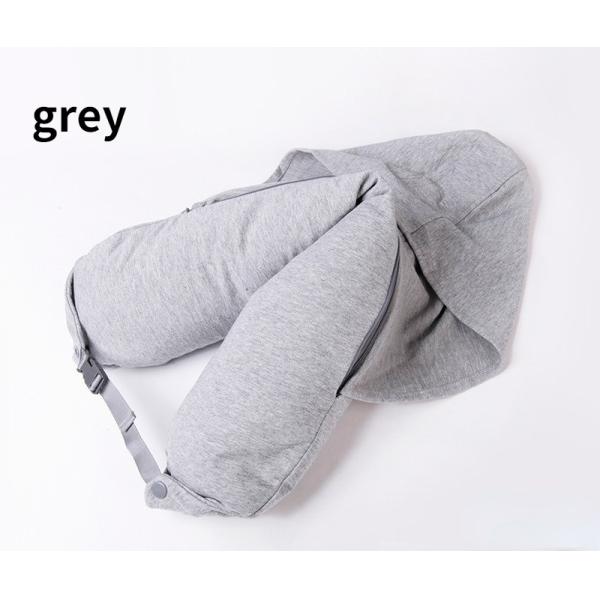 74*17cm U-Shaped Removable Massage Pillow Neck Relaxation with Washable Hood and More