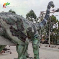 Modelo realístico For Jurassic do dinossauro Animatronic do tamanho do parque temático 12M Animatronic Brontosaurus Life