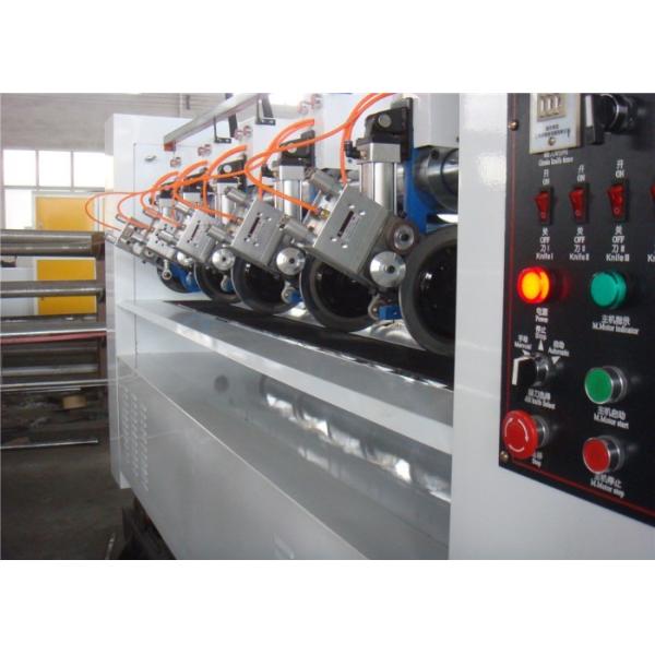 Corugated Thin Blade Slitter Scorer Machine Left Right Moving 80 m/Min