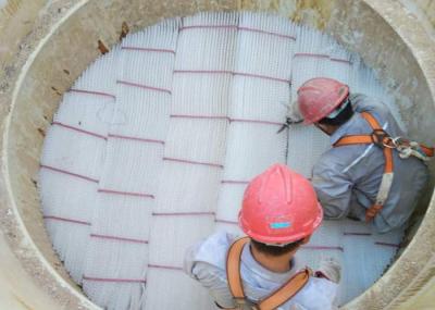 Gas Drying Structured Packing Column Chlorine Plastic Orifice Plate Corrugated
