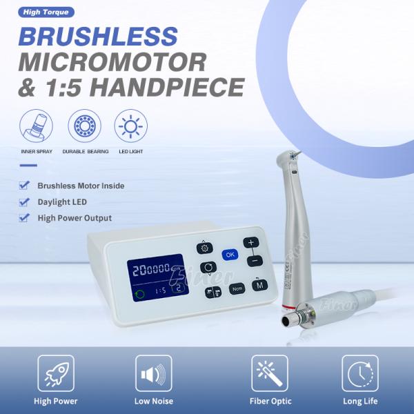 Электрический медленный скоростной зубной двигатель с 1: 5 увеличивающейся высокой скоростью зубной микромоторный блок ручной работы