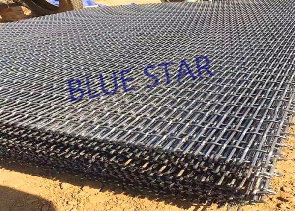 Galvanized Steel Mining Screen Mesh Sheet / Roll 1 - 5M Width Anti - Corrosion