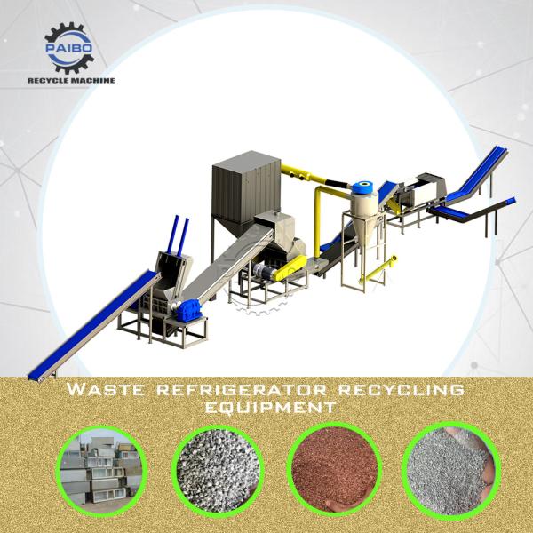 Ultra-Low Waste Refrigerator Crushing Sorting Equipment for Waste Management