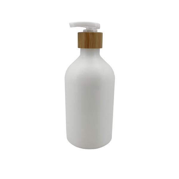 500ml Flat Headed Cosmetic Lotion Bottle 16 Ounce Plastic Bottle Pump Dispenser