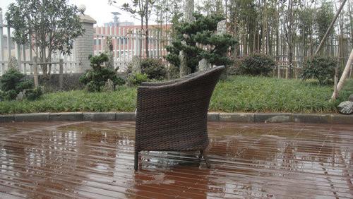 Outdoor Rattan Sofa Coffee Set , Hand-Woven Garden Sofa Chair Set