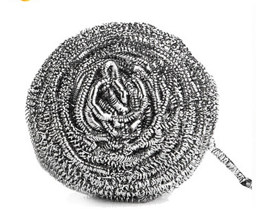 Sliver Color Stainless Steel Pot Cleaner , SGS Certification 430 Metal Dish Scrubber