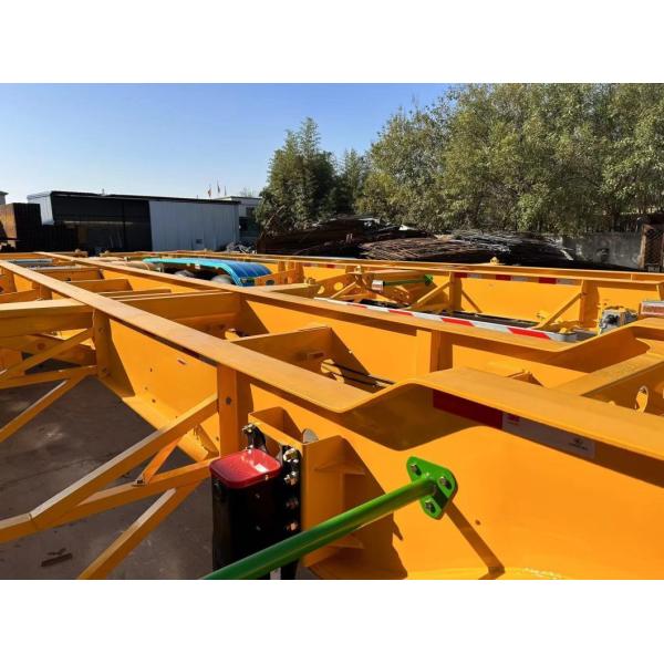 Tandem Skeleton Semi-Trailer 3-Axle Semi Trailer Tread 1820mm Tire Number 8/12/16