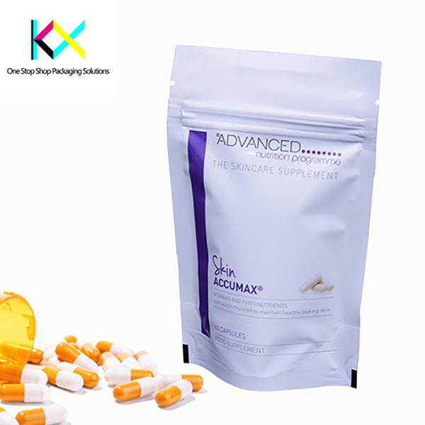 Customization Medical Products Packaging Pouches Stand Up Bags With Rotogravure Printing