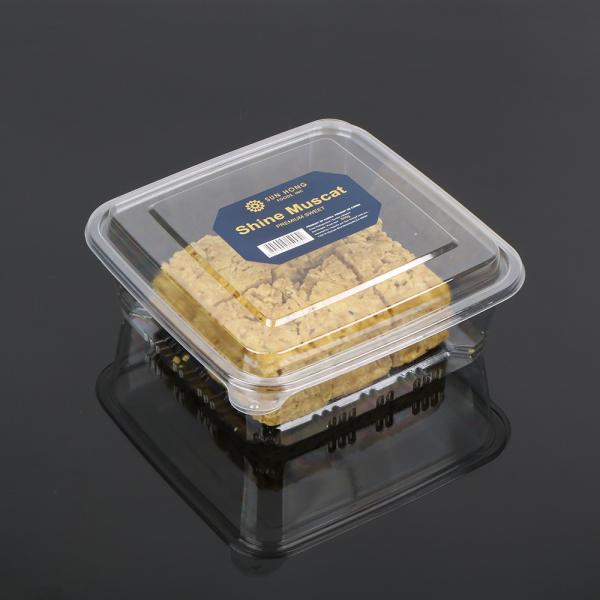 High quality hot disposable plastic transparent PET packaging cake,Disposable Fruit Tray