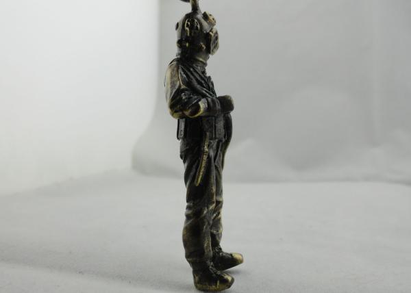 Scuba Diving Metal Pewter Promotional Keychain with Antique Brass Plating for Promotional Gift