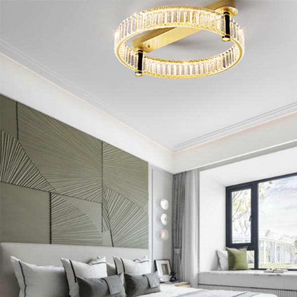 High Color Rendering Index Ra Crystal LED Ceiling Light for Middle Size Hotel Lobby Chandelier