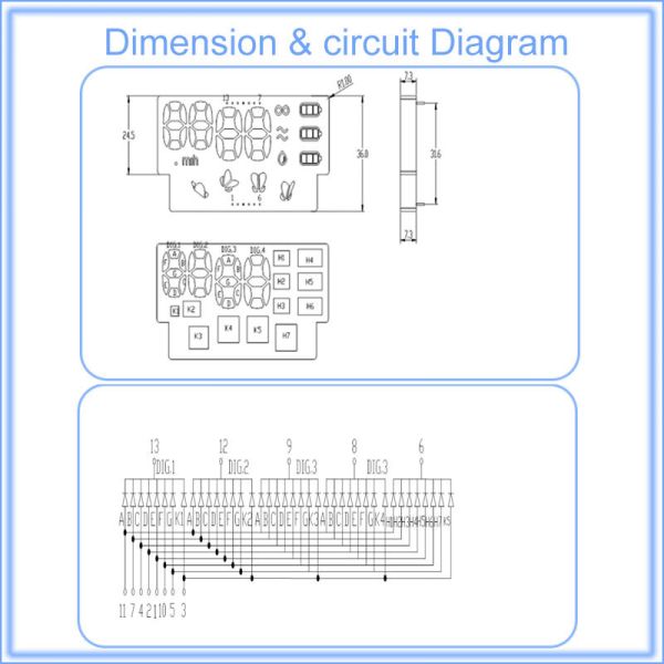 Original Factory Custom 7 Segment Led Display Module Arduino High bright Breast pump 7 Segment Custom Led Display Module Full color Customized Seven Segment Led Solutions for mother & baby products