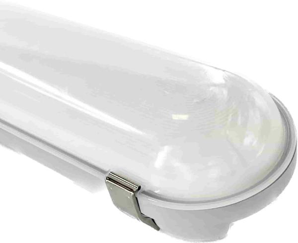 Venezianas Ip65 decorativas impermeáveis contínuas antiofuscantes leves da prova do armazém dispositivo elétrico de luz conduzido plástico da Tri prova das tri