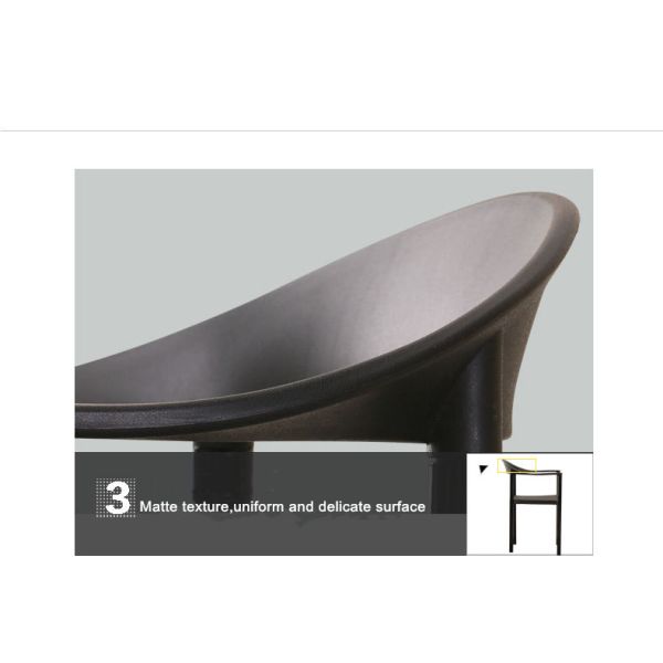 Leisure Chair With Armrest Metal Leg PP Dining Arm Chair Polypropy Plastic Chair