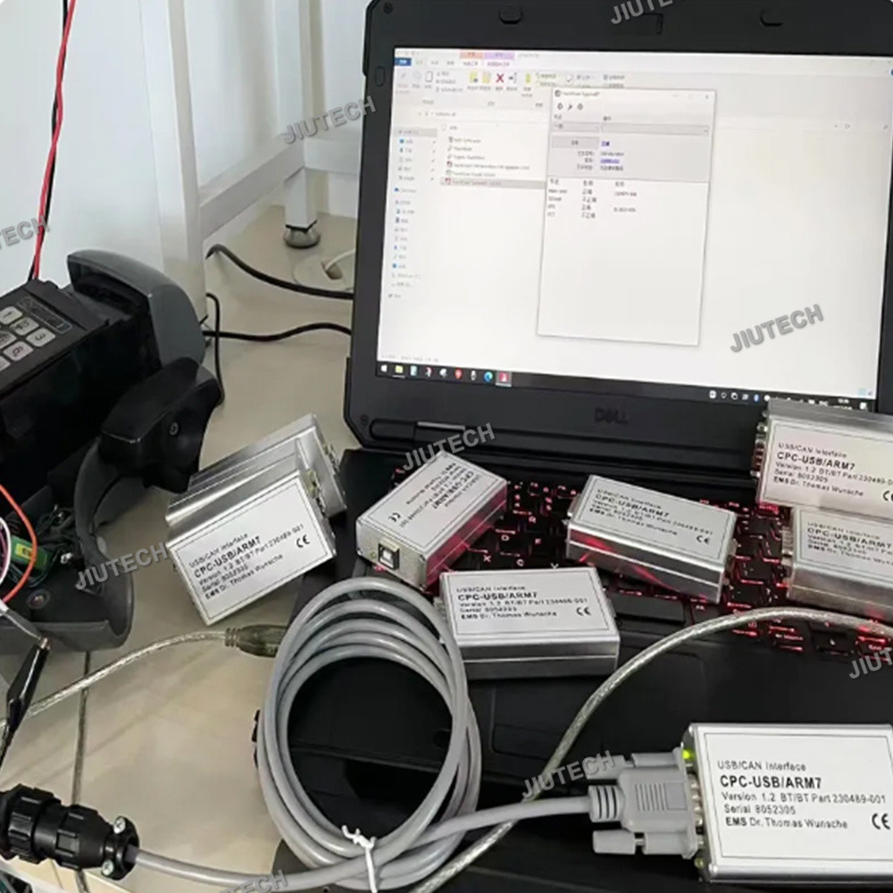 Диагностический инструмент вилочного погрузчика CAN Интерфейс Автобусная линия TruckCom Программа для Toyota BT Вилочный погрузчик Canbox CPC USB ARM7 + CF19