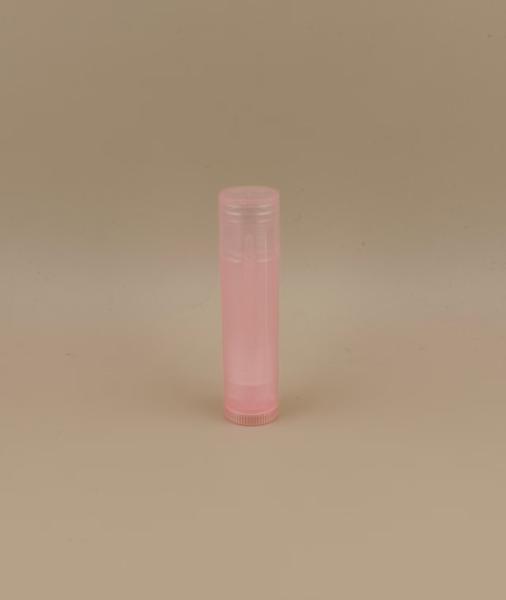 Customized Plastic Small Smooth Clear Pink Lip Balm Packaging for Lipsticks