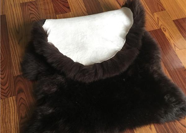 O preto cinzento real do tapete de oração da pele de carneiro de Austrália tingiu o tapete longo de lãs da pele de carneiro