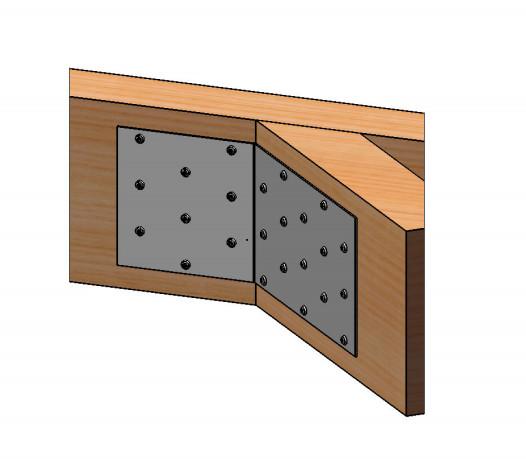 Creeper Connector For Fixing Jack Truss To Hip Truss