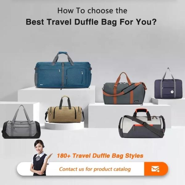 Sport Anti Theft Travel Bag Lightweight Gym Duffle Bag With Shoe Compartment Wet Pocket
