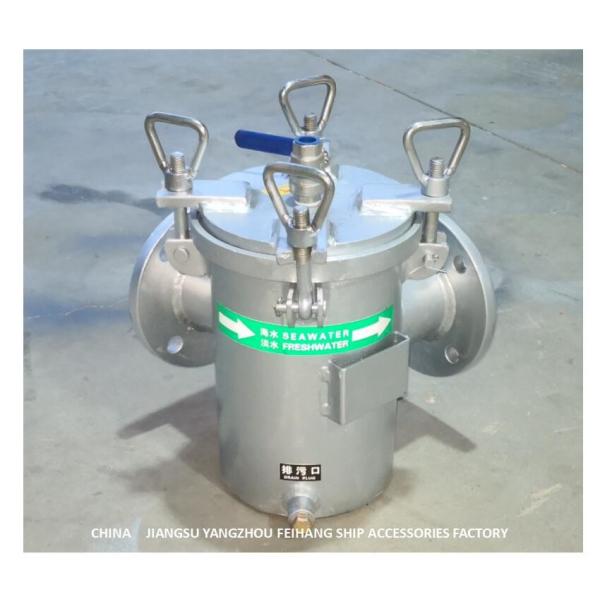 Filtre d'eau brut d'aspiration pour l'orifice d'admission de pompe auxiliaire d'eau de mer A80 CBM1061-81 Marine Sea Water Strainers