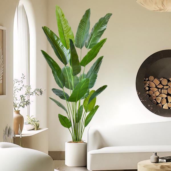 Artificial Bird of Paradise Plant Indoor - Wholesale Realistic Fake Palm Trees Manufacturer Direct