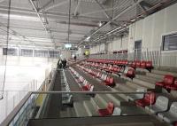 la anchura de 420m m Seat fijó el cubo Seat del estadio con el color modificado para requisitos particulares para la pista de hockey sobre hielo