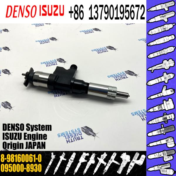 8-98160061-0 injecteur de carburant commun du rail 095000-8930 pour le moteur diesel d'Isuzu 4HK1