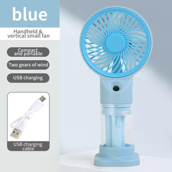 New Summer Mini Handheld Fan Mute Portable USB Charging Spray Water Cooling Fan for Outdoor and Camping