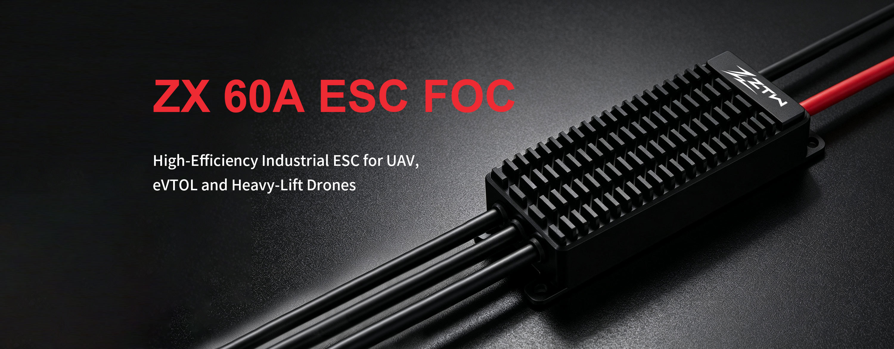 ZX 60A FOC ESC 6S-14S ZTW ESC For Commercial Drones And UAV