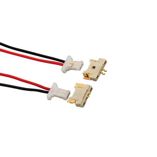China Custom Cable Assembly Manufacturer for Molex 51146 2pin 1.25mm Pitch Connector to Crimp Nickel Tab Cable Assembly PC Board Wire Harness