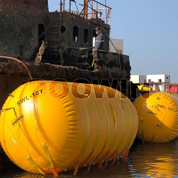 Totally Enclosed IBUs Inflatable Buoyancy Units For Marine Salvage
