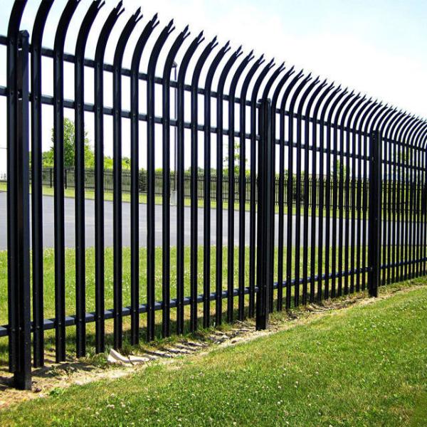 3.0mm  4.0mm PVC Metal Palisade Fencing Height 1m To 6m