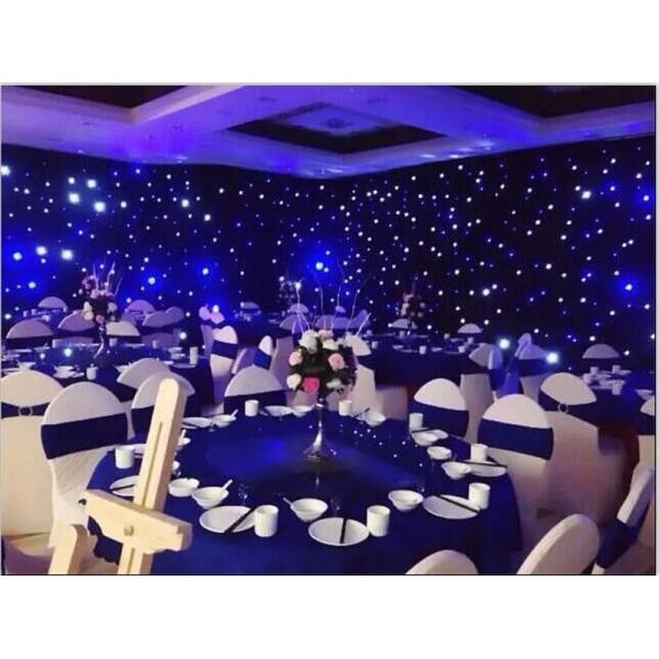 Blue and White LED Shining Background Curtain LED Star Curtain BW For Wedding Stage Background Decoration