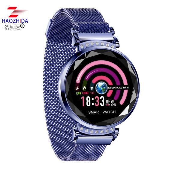 2019 Smart watch women with heart rate blood pressure fitness pedometer waterproof smartwatch for lady