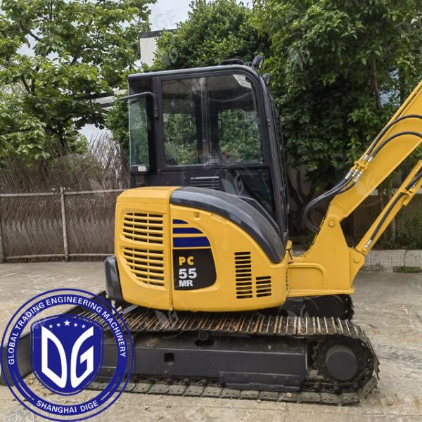 Construção resistente USED escavadeira PC55 com sistemas hidráulicos avançados