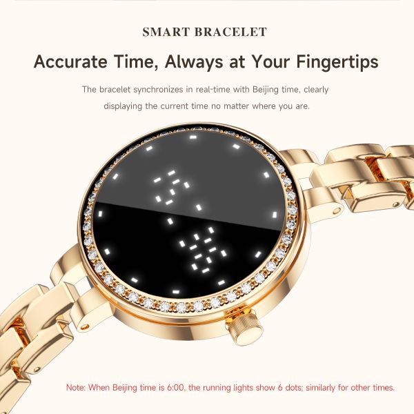 L6 Smartwatch Zinc Alloy Heart Rate Monitoring Answer Call Menstrual Cycle Management Women's IPS Display IP67 Waterproof