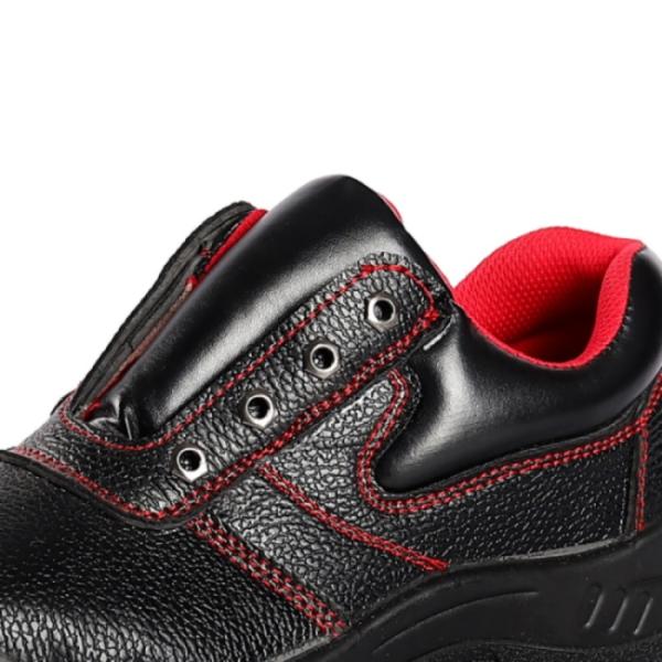 Шэньцзи Красный Шнурка вверху Выделенная коровая кожа прокол Противоскользящий ПУ единственный мужской защитные ботинки