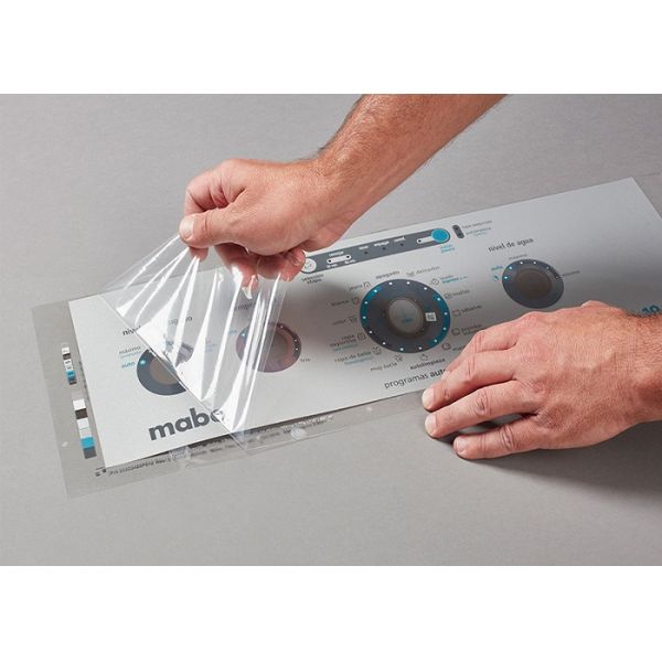 Film protecteur en PE hydrosoluble de 70 microns pour métal mat et tôle peinte, rouleaux de 1240MM*200M/100M