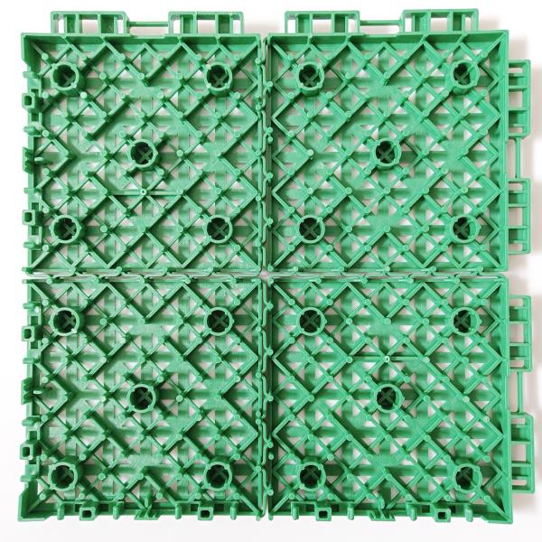 Sporty Red PP Tiles for Outdoor Volleyball Tennis Badminton and Basketball Court