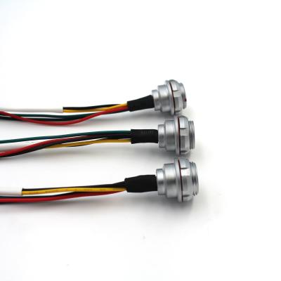 Pin 7 impermeável push pull fêmea dos conectores de cabo IP68 do soquete de ZEG 0K 307